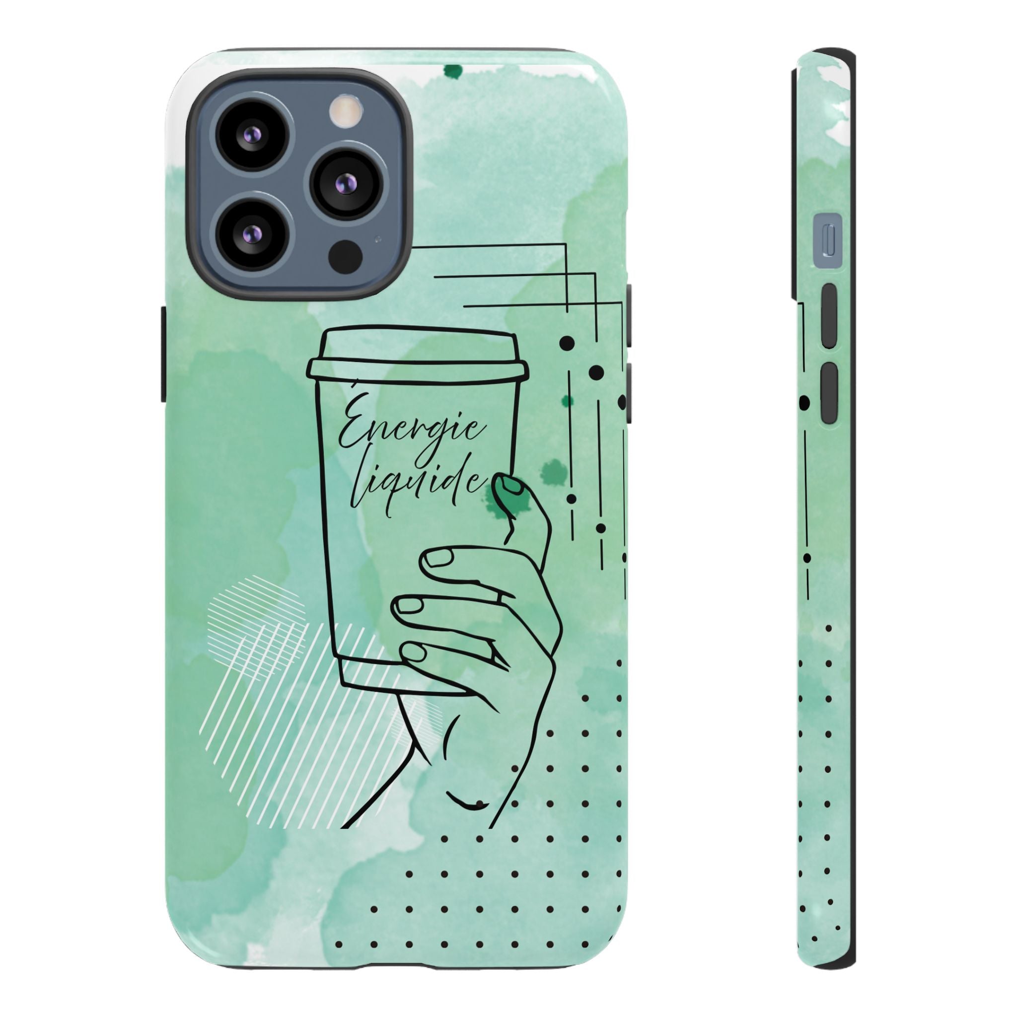 Coque de téléphone artistique Café & Sérénité