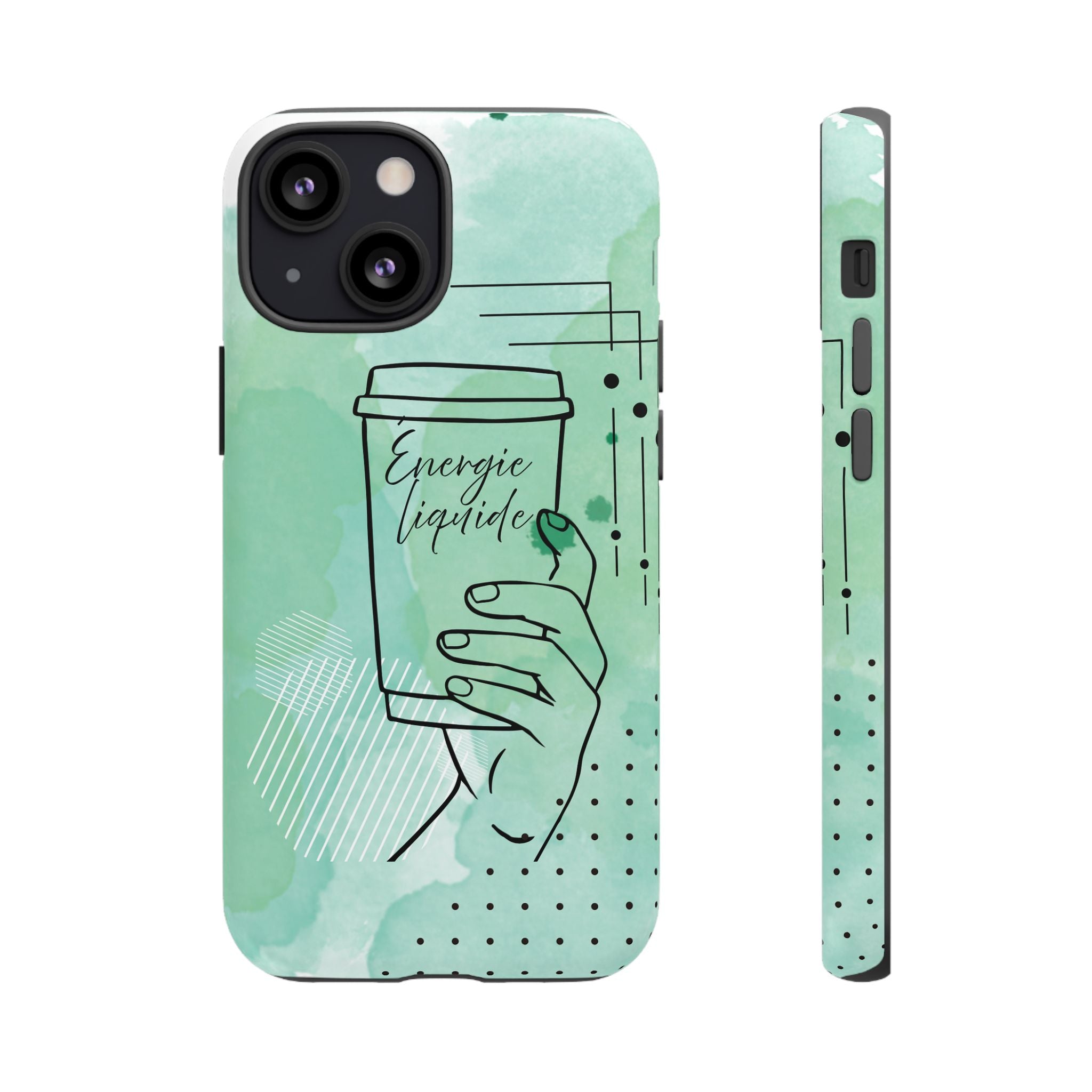 Coque de téléphone artistique Café & Sérénité