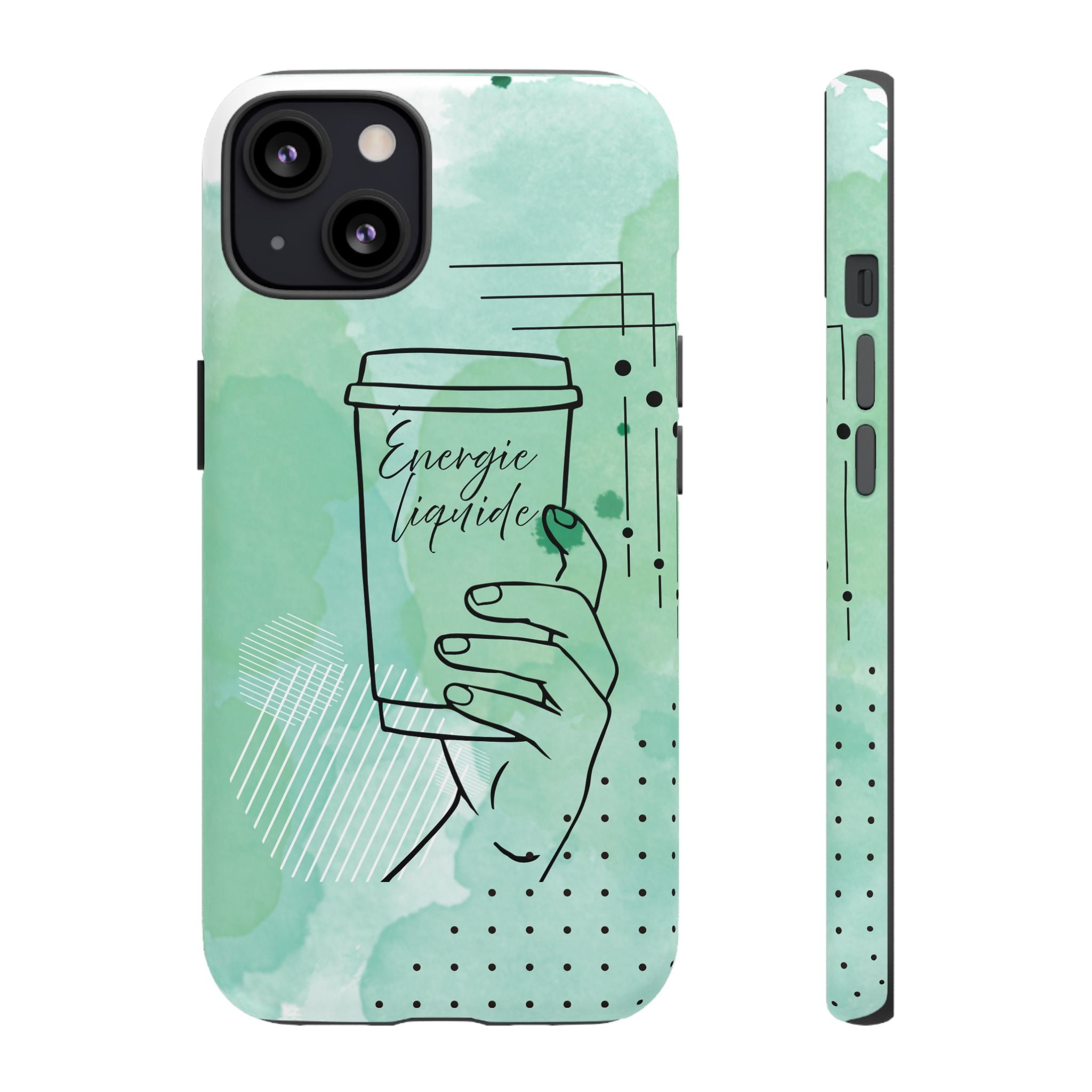 Coque de téléphone artistique Café & Sérénité