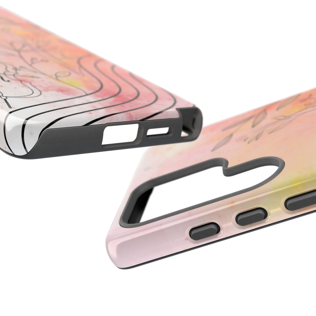 Étui Robuste Pour Violon Floral — Coque de Téléphone Musique Aquarelle