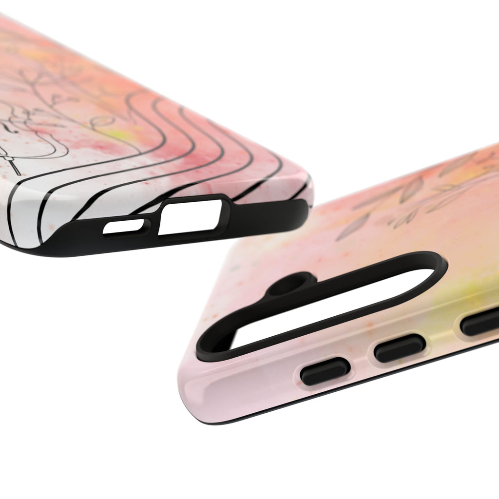 Étui Robuste Pour Violon Floral — Coque de Téléphone Musique Aquarelle