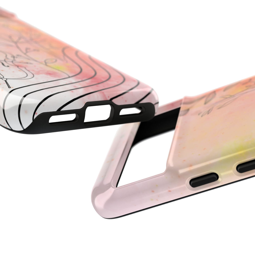 Étui Robuste Pour Violon Floral — Coque de Téléphone Musique Aquarelle