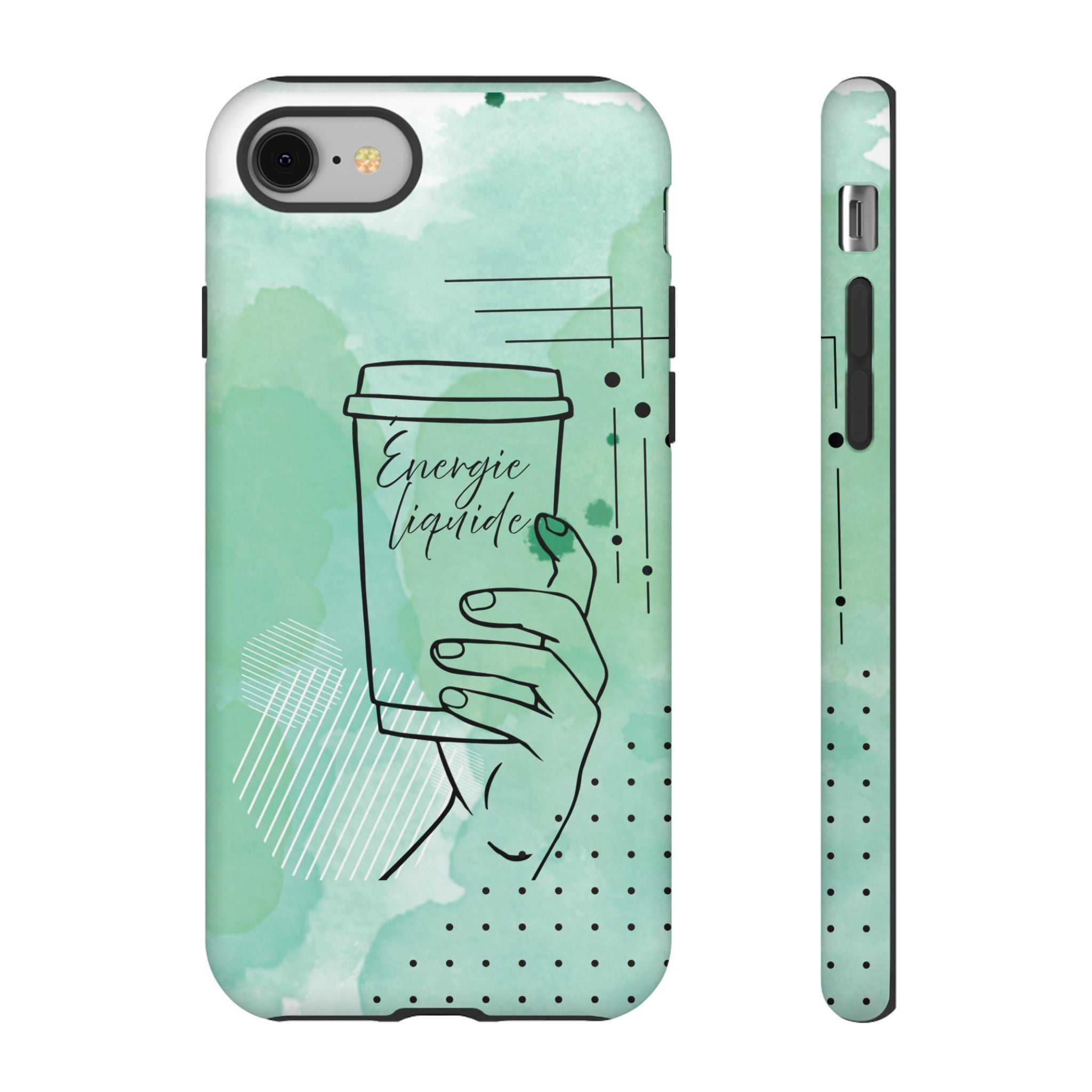 Coque de téléphone artistique Café & Sérénité