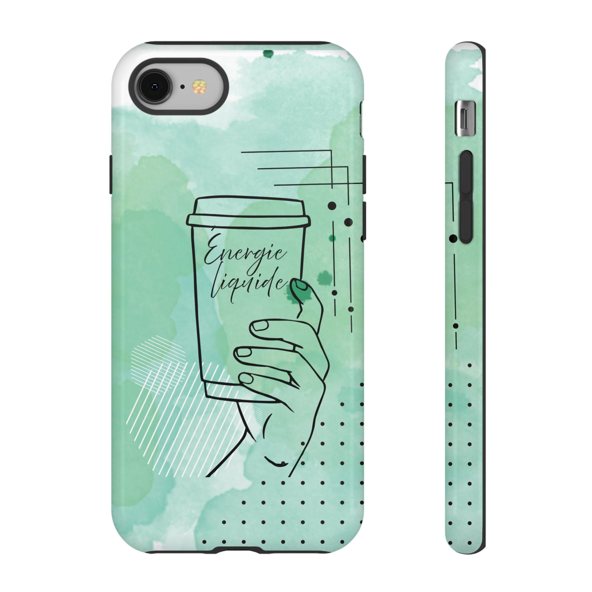 Coque de téléphone artistique Café & Sérénité