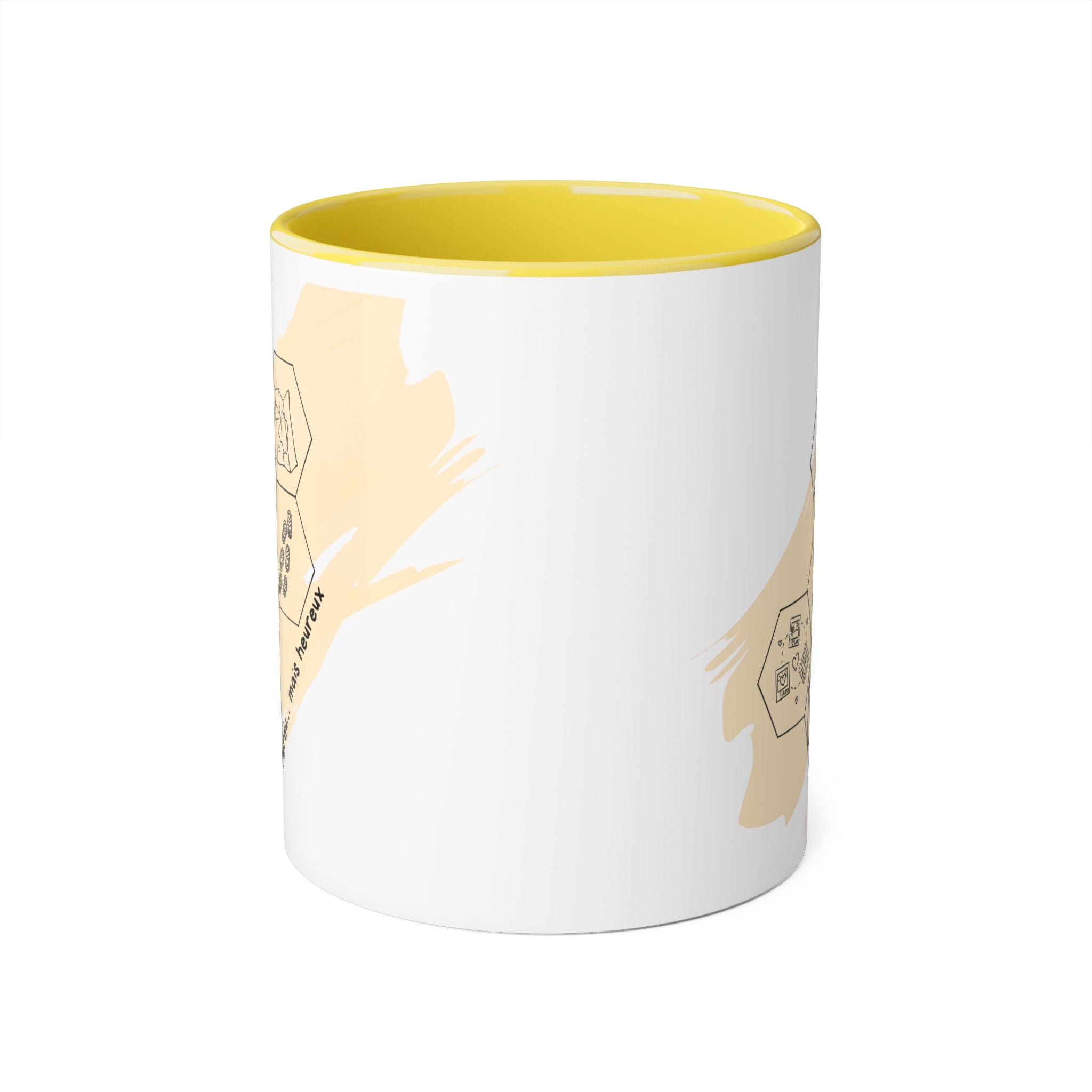 Tasse à Café — Design Aventure Minimaliste en Nid d'Abeille