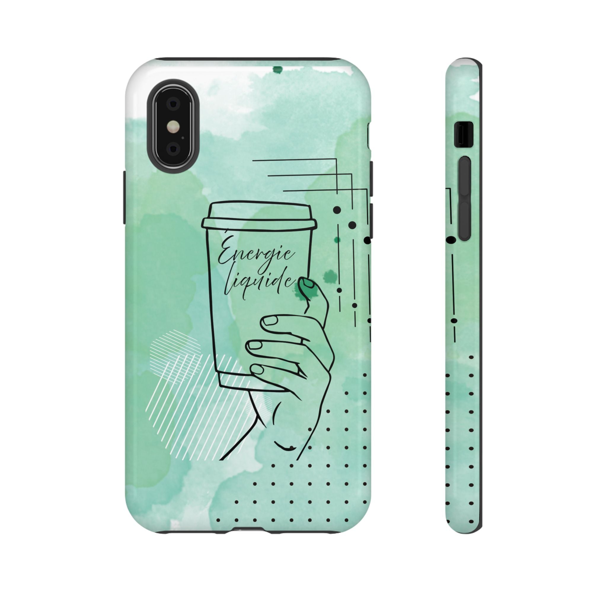 Coque de téléphone artistique Café & Sérénité