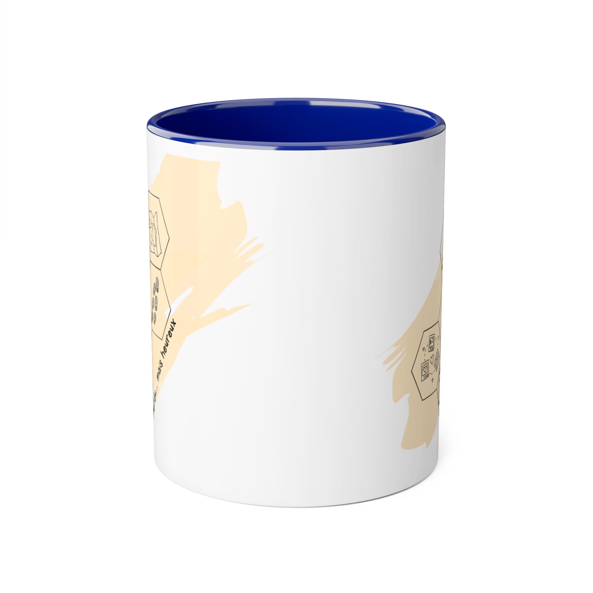 Tasse à Café — Design Aventure Minimaliste en Nid d'Abeille