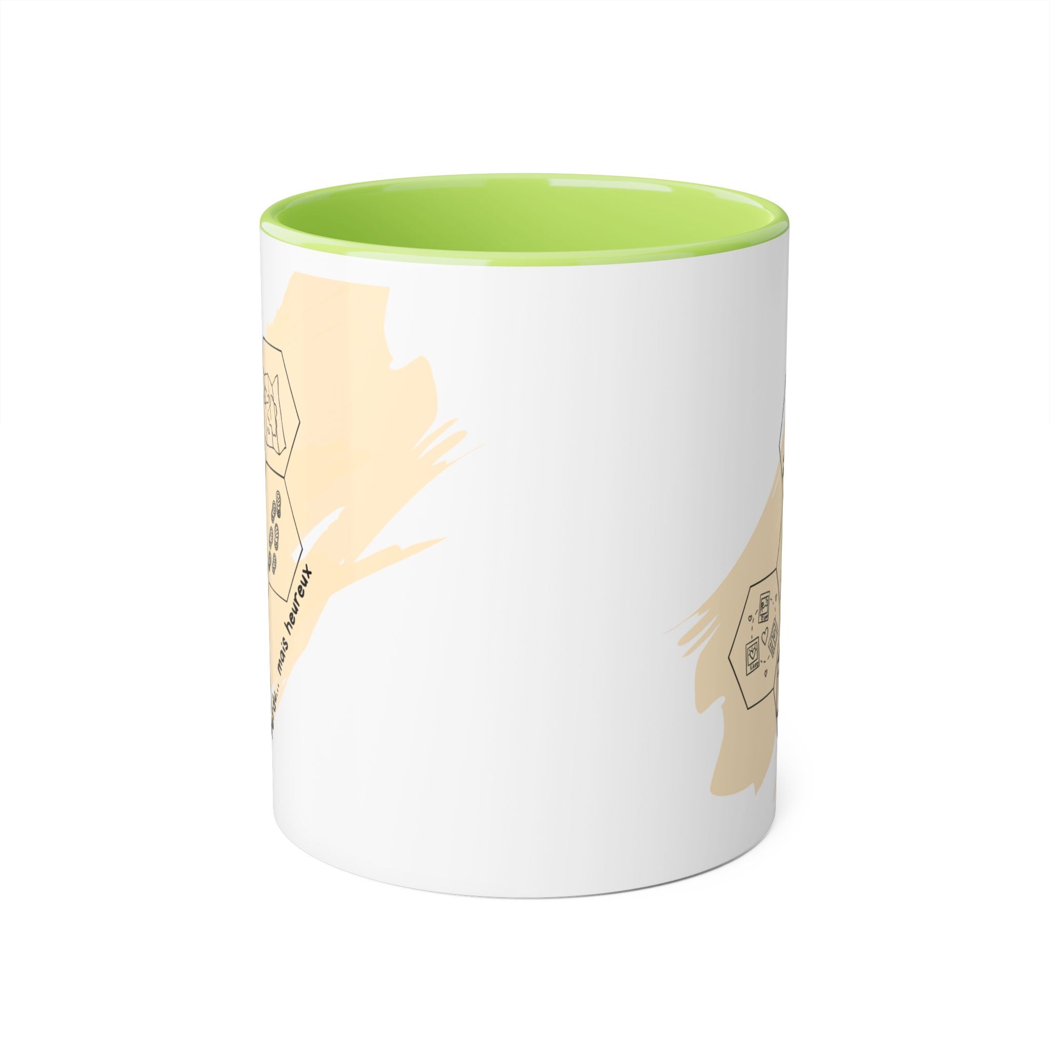 Tasse à Café — Design Aventure Minimaliste en Nid d'Abeille