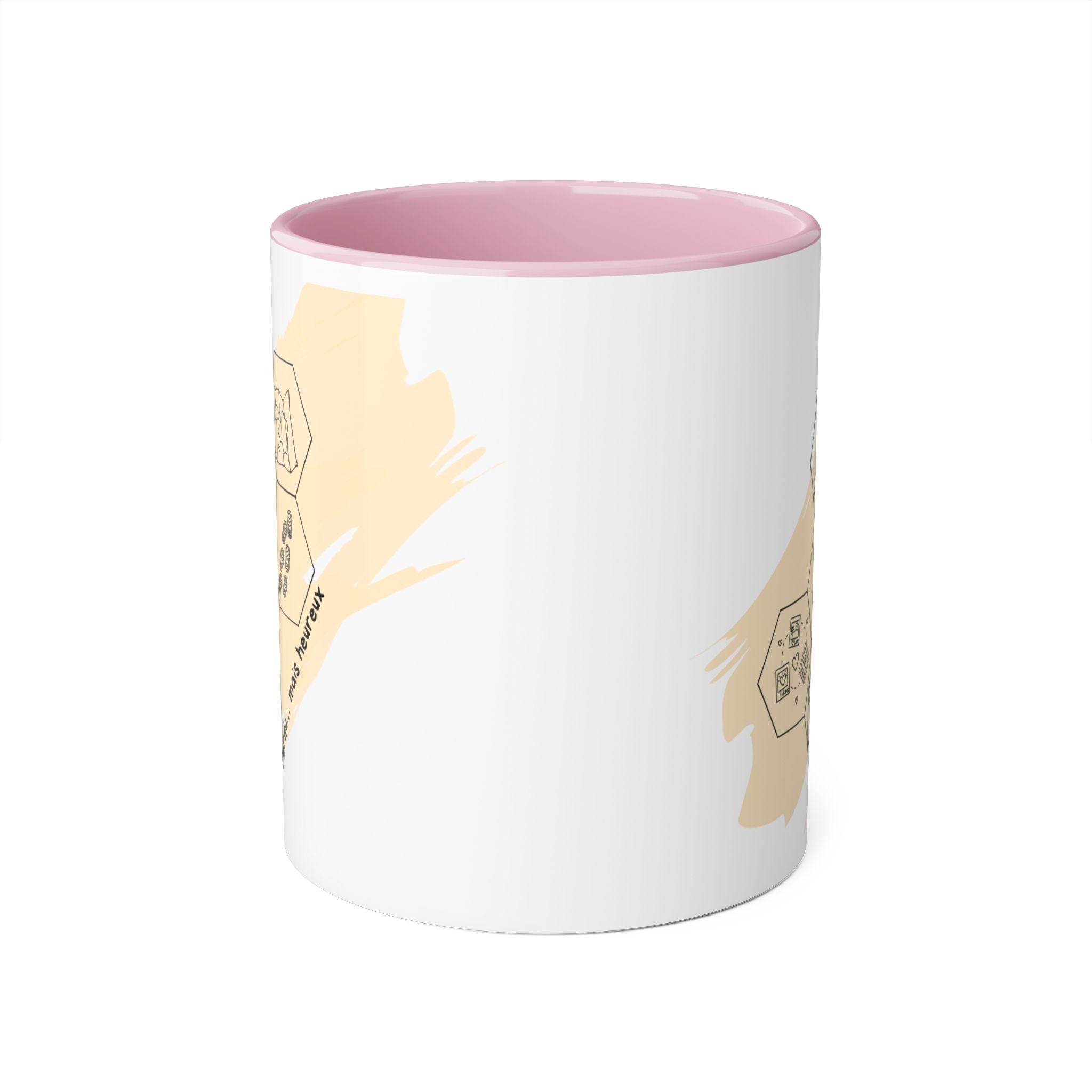 Tasse à Café — Design Aventure Minimaliste en Nid d'Abeille