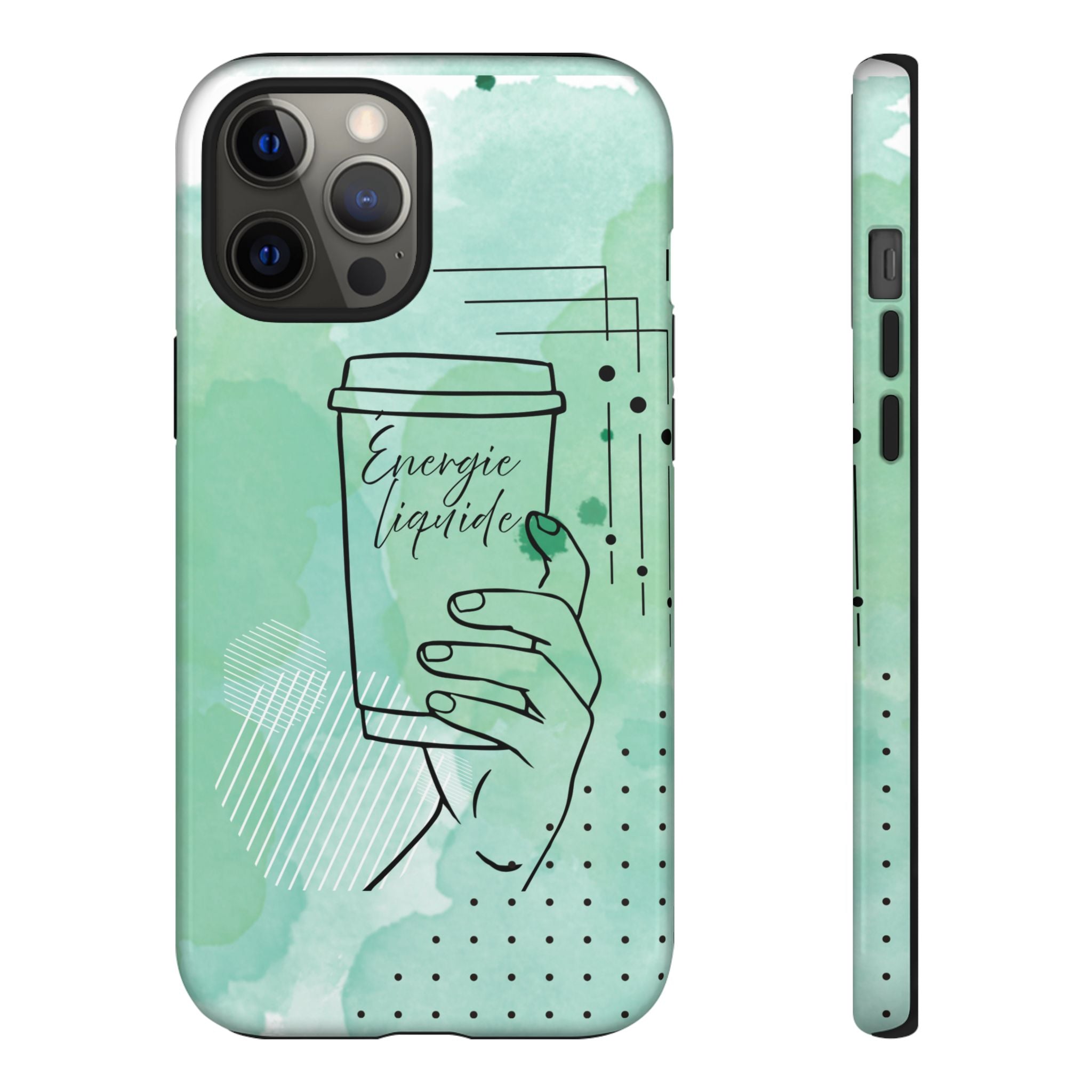 Coque de téléphone artistique Café & Sérénité
