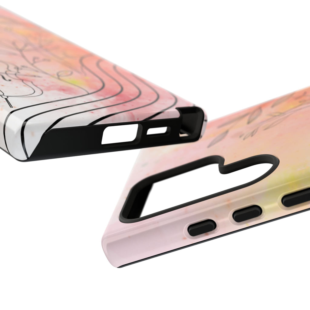 Étui Robuste Pour Violon Floral — Coque de Téléphone Musique Aquarelle