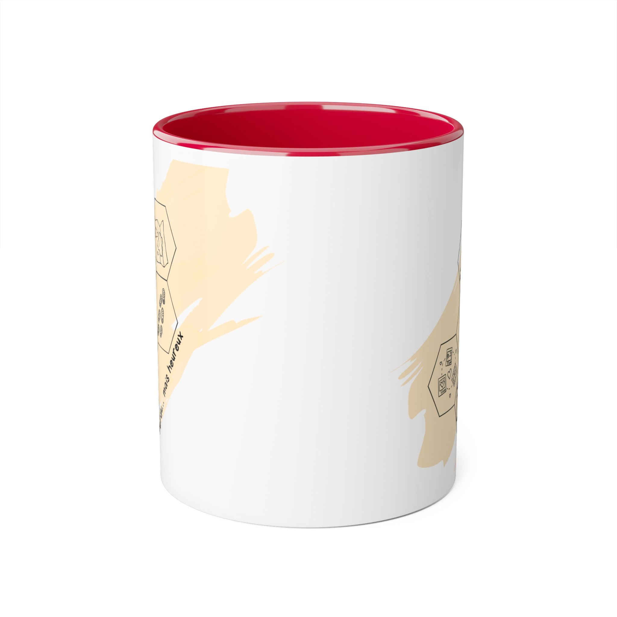 Tasse à Café — Design Aventure Minimaliste en Nid d'Abeille