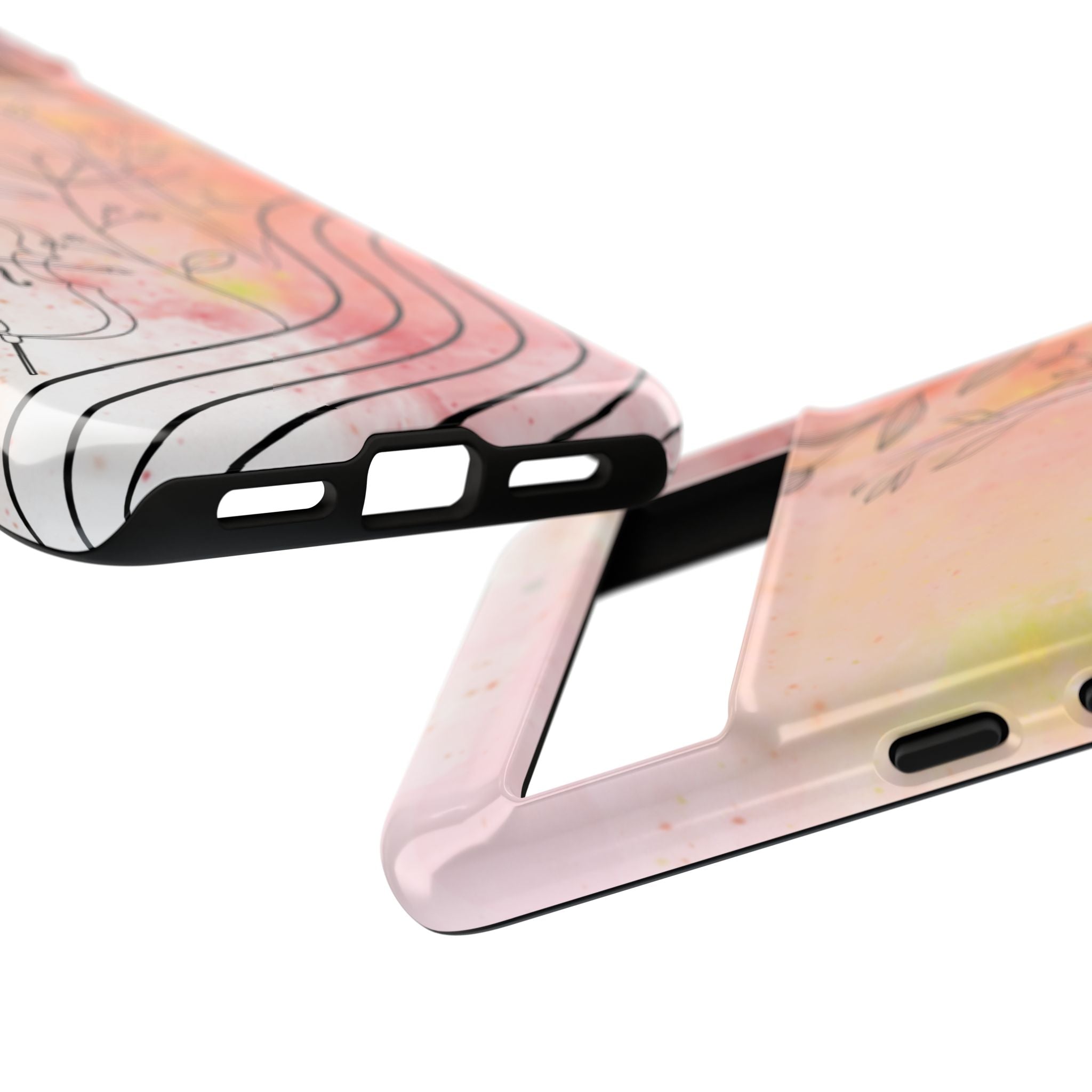 Étui Robuste Pour Violon Floral — Coque de Téléphone Musique Aquarelle