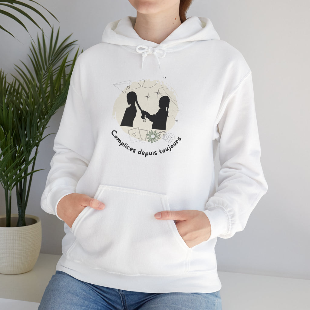 Hoodie Sœurs – Complices depuis toujours | Cadeau pour grande et petite sœur