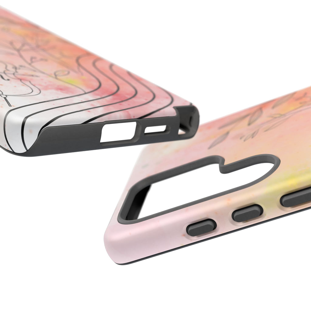 Étui Robuste Pour Violon Floral — Coque de Téléphone Musique Aquarelle