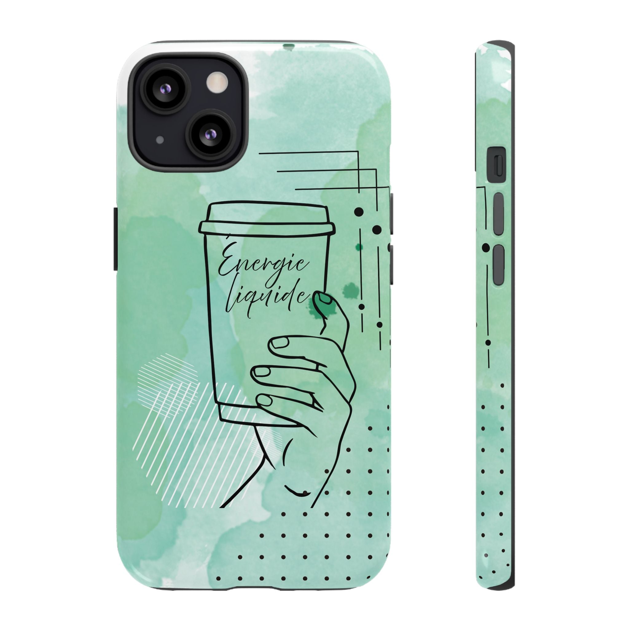 Coque de téléphone artistique Café & Sérénité