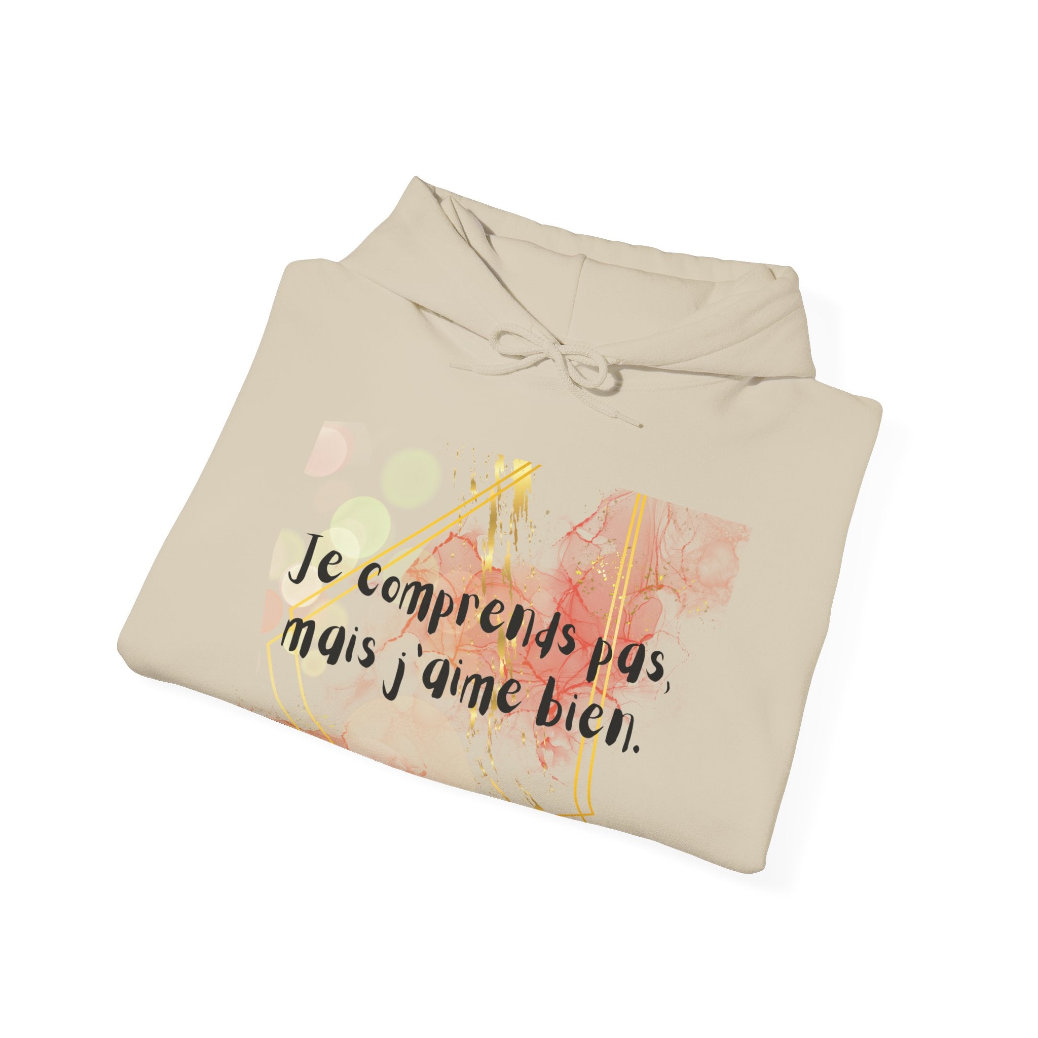 Hoodie floral français – « Je comprends pas mais j’aime bien » Pull confortable