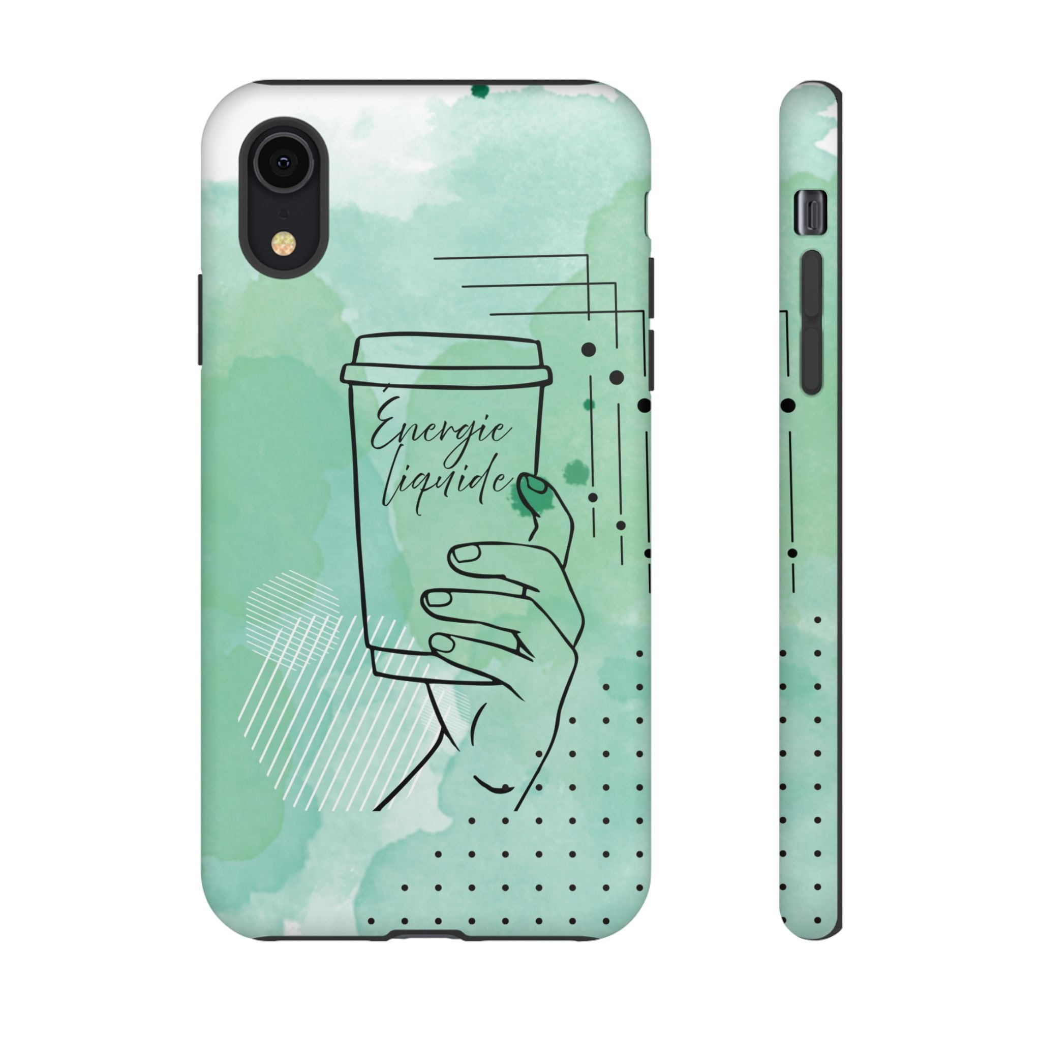 Coque de téléphone artistique Café & Sérénité