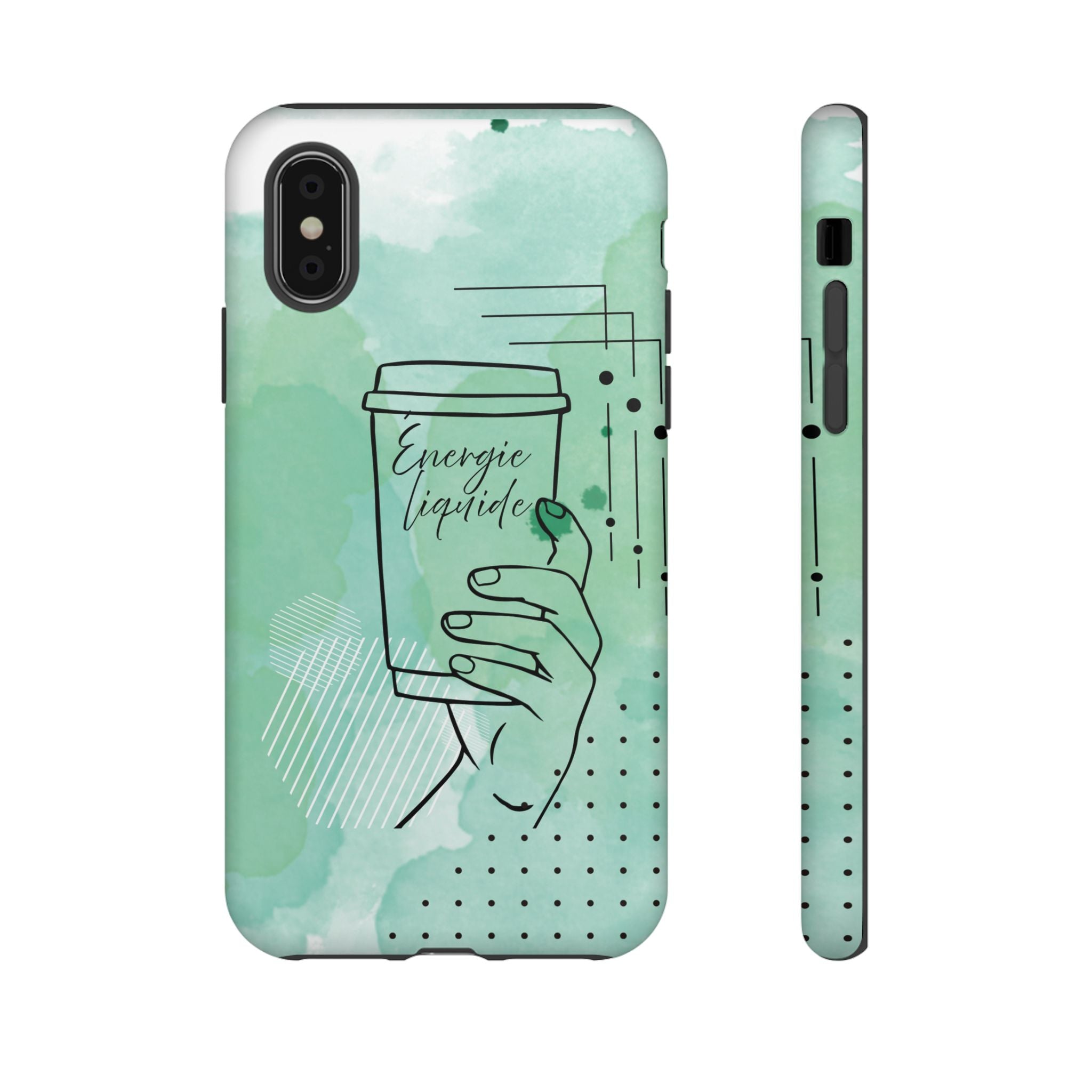 Coque de téléphone artistique Café & Sérénité