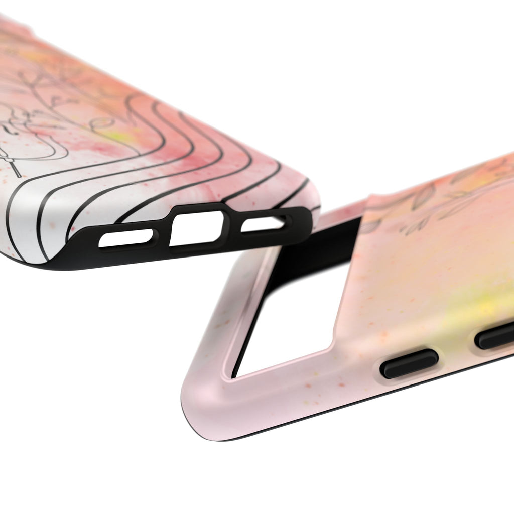 Étui Robuste Pour Violon Floral — Coque de Téléphone Musique Aquarelle