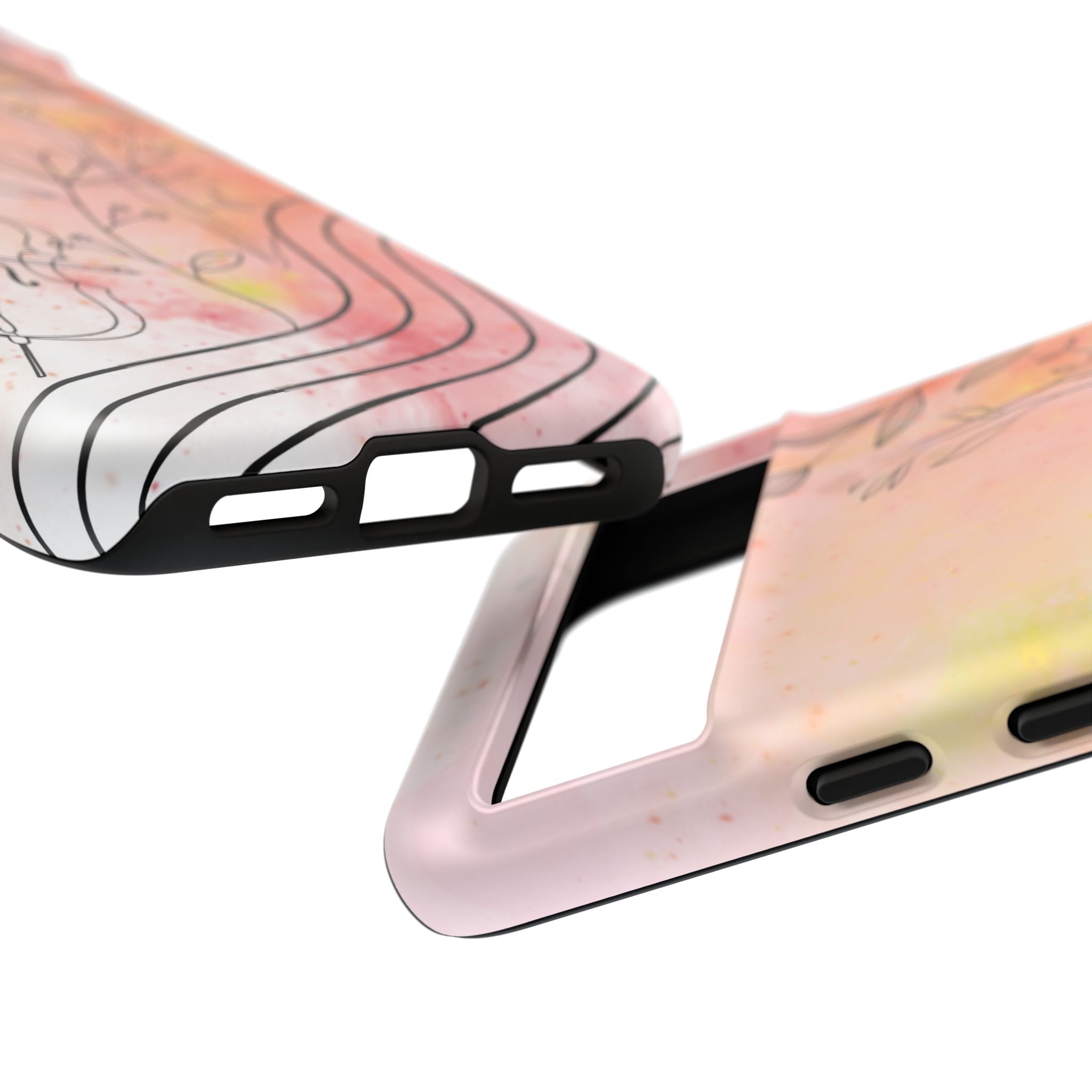 Étui Robuste Pour Violon Floral — Coque de Téléphone Musique Aquarelle